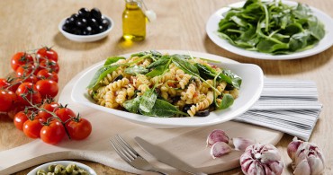 Recept Fusilli met spinazie pomodorini Grand'Italia